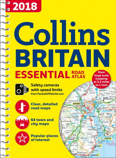2018 Collins Essential Road Atlas Britain - COLLINS MAPS