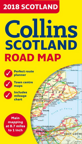 2018 Collins Map of Scotland - COLLINS MAPS