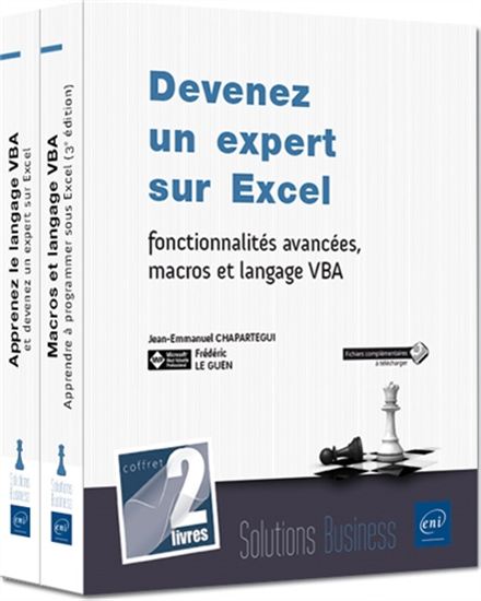 Devenez un expert sur Excel : fonctionnalités avancées, macros et langage VBA - JEAN-EMMANUEL CHAPARTEGUI - F LE GUEN
