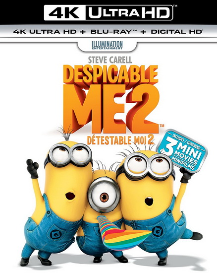 Despicable Me 2  (Détestable-moi 2) (4K+Blu-Ray+Digital Copy) - COFFIN PIERRE - RENAUD CHRIS