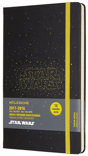 Agenda 2018 Moleskine Star Wars 18M 1s/p rigide large