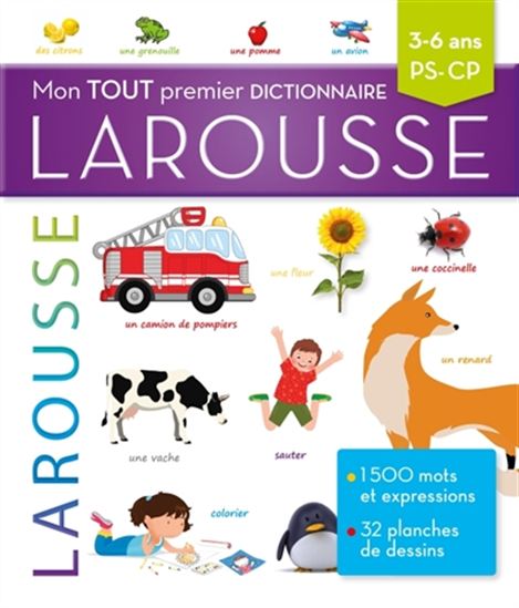 Mon  tout premier dictionnaire Larousse 3-6 ans N. éd. - COLLECTIF