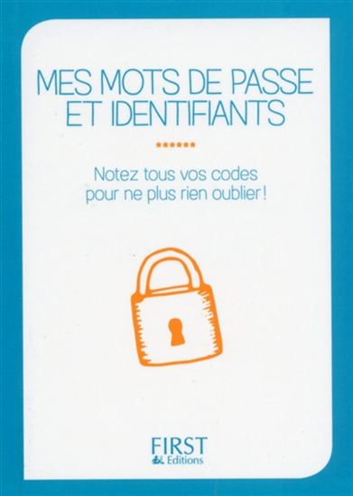 Petit livre de mes mots de passe et identifiants - COLLECTIF