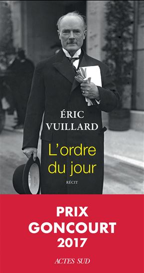 L'Ordre du jour - ERIC VUILLARD