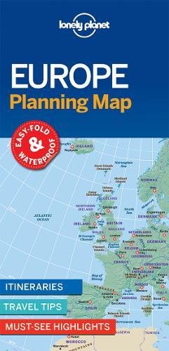 Lonely Planet Europe Planning Map 1st Ed. - COLLECTIF