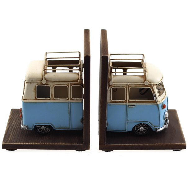 Ens. 2 appui-livres Westfalia bleue