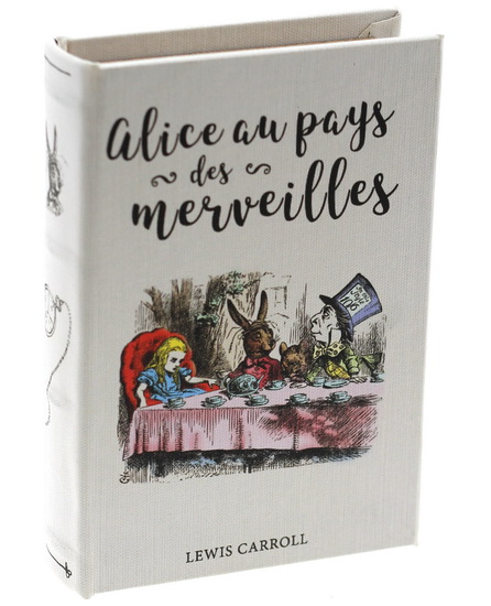 Petite boîte livre Alice au pays des merveilles
