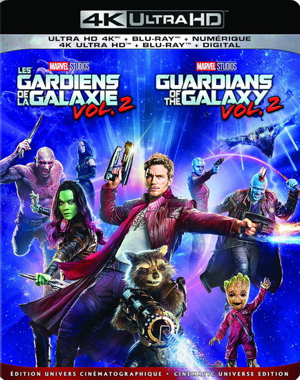 Guardians of The Galaxy  Vol. 2 (Les gardiens de la galaxie Vol.2) (4K+Blu-Ray+Digital Copy) - JAMES GUNN