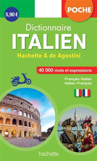 Dictionnaire italien de poche Hachette & De Agostini : français-italien, italien-français N. éd. - ENEA BALMAS