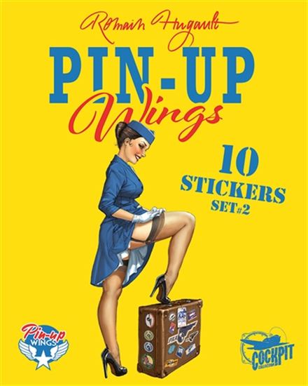 Pin-up wings : 10 stickers #02 - ROMAIN HUGAULT