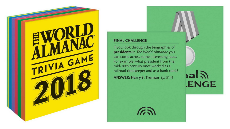 The World Almanac 2018 Trivia Game - SARAH JANSSEN
