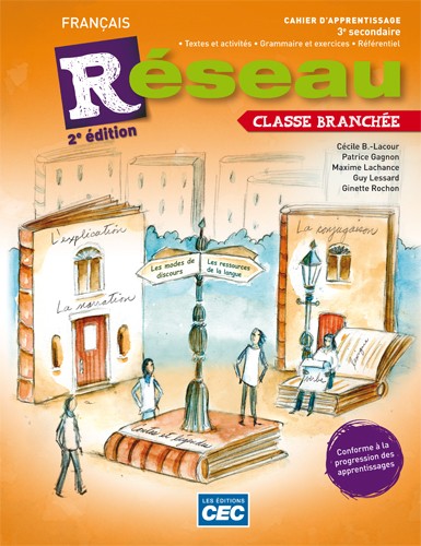 ACCÈS WEB UNIQUEMENT étudiant 1 an (Livraison postale) Réseau français 3e secondaire Cahier d&#39;apprentissage (incluant code grammatical) 2e éd. - COLLECTIF