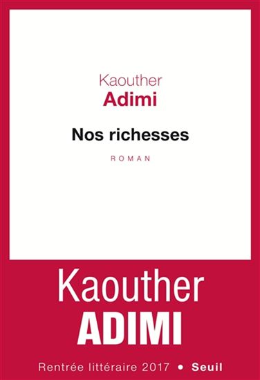 Nos richesses - KAOUTHER ADIMI
