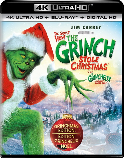 How The Grinch Stole Christmas (Dr. Seuss&#39;) (Le grincheux qui voulait gâcher noël) (4K+Blu-Ray+Digital Copy) - HOWARD RON