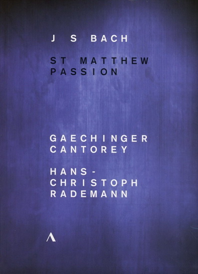 Bach - St.Matthew Passion BWV244 (2DVD) - BACH JOHANN SEBASTIAN