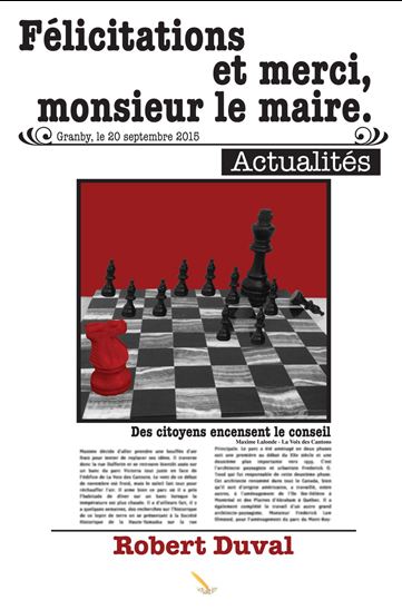 Félicitations et merci monsieur le Maire - ROBERT DUVAL
