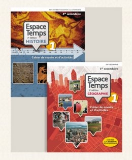 Espace temps : combo géo. et hist. 1 : cahiers 2e éd. + mini-atlas + ligne du temps + carte - PAULINE GÉLINAS & AL
