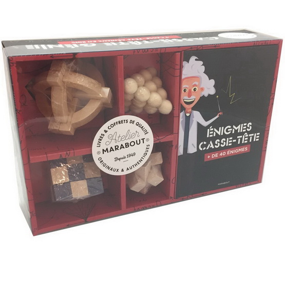 Casse-tête génie : 4 casse-tête géniaux en bois cof. - COLLECTIF