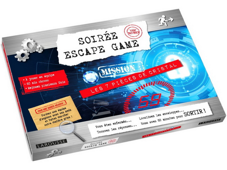 Soirée escape game : mission les 7 pièces de cristal Cof. - LOÏC AUDRAIN - SANDRA LEBRUN