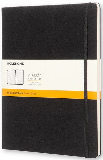 Cahier Classic ligné X-Large Rigide Noir 192p