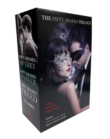 Fifty Shades Trilogy: The Movie Tie-In Editions with Bonus Poster Boxed Set - E L JAMES