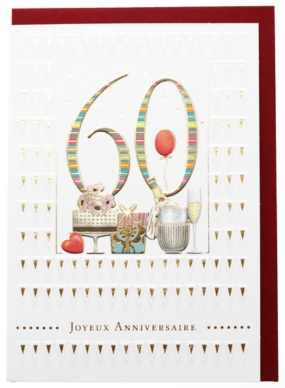 60ième anniversaire Gâteau et cadeau