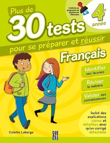 Plus de 30 tests 4e année français 3e éd. - COLETTE LABERGE