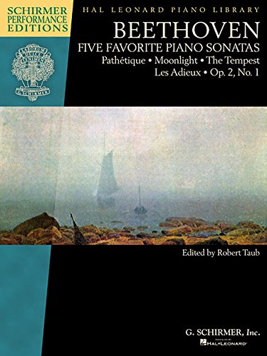 Five Favorite Piano Sonatas (Pathétique, Moonlight, The Tempest, Les Adieux & Op. 2 No. 1) - LUDWIG VAN BEETHOVEN