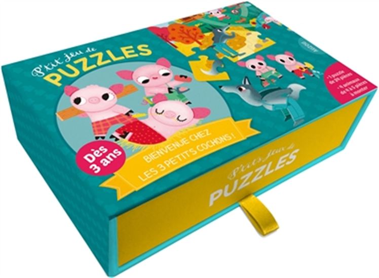 P&#39;tit jeu de puzzles : bienvenue chez les 3 petits cochons Cof.