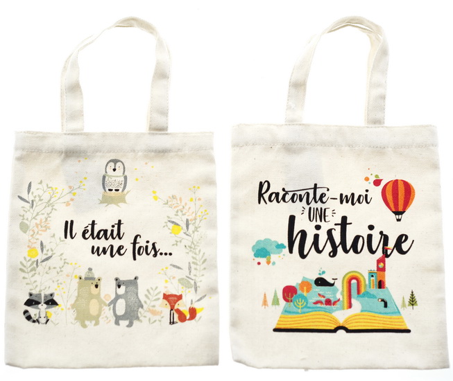 Sac canevas pour livre enfants 2AS