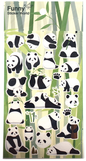 Gommettes Pandas bambou