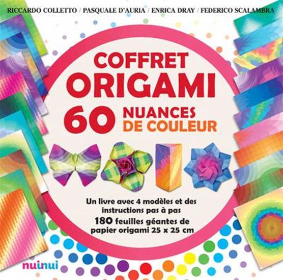 Coffret origami : 60 nuances de couleurs - COLLECTIF