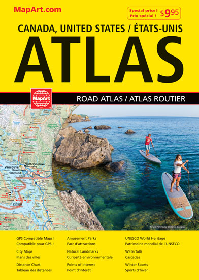 Atlas Canada USA Road Atlas 2018 - COLLECTIF