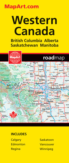 Western Canada  Map (BC) - COLLECTIF