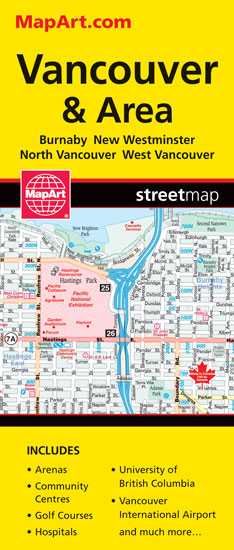 Vancouver & Area Map (BC) - COLLECTIF