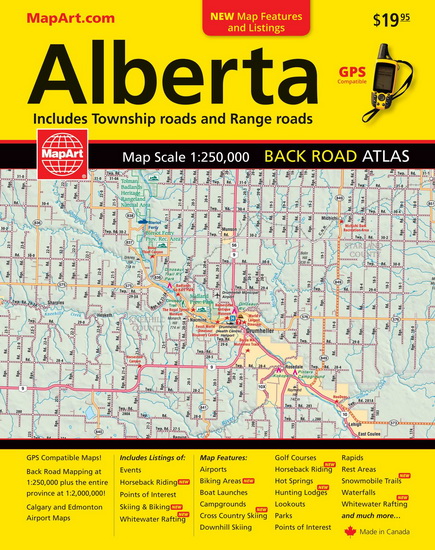 Alberta Back Road Atlas (with BC) (AB) - COLLECTIF