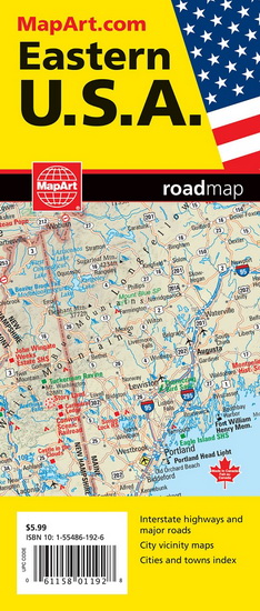 United States Eastern  Map - COLLECTIF