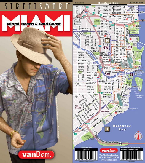 Miami Laminated Street Map (FL) - COLLECTIF