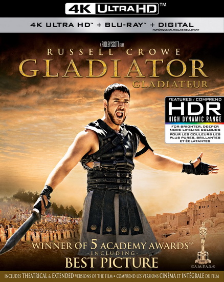 Gladiator (4K+Blu-Ray) - SCOTT RIDLEY