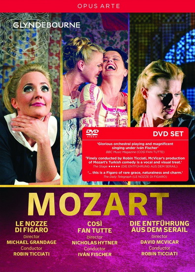 Mozart: Le nozze di Figaro - Cosi fan tutte - Die entfuhrung aus dem serail (5DVD) - MOZART