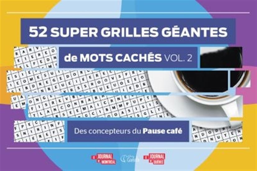 52 super grilles géantes de mots cachés - COLLECTIF