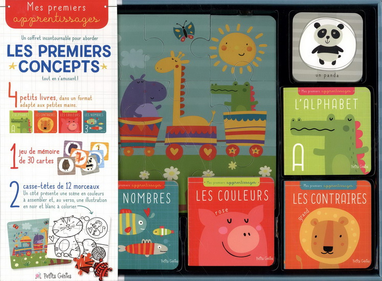 Mes premiers apprentissages : les premiers concepts tout en s'amusant ! Cof. - CLAIRE CHABOT