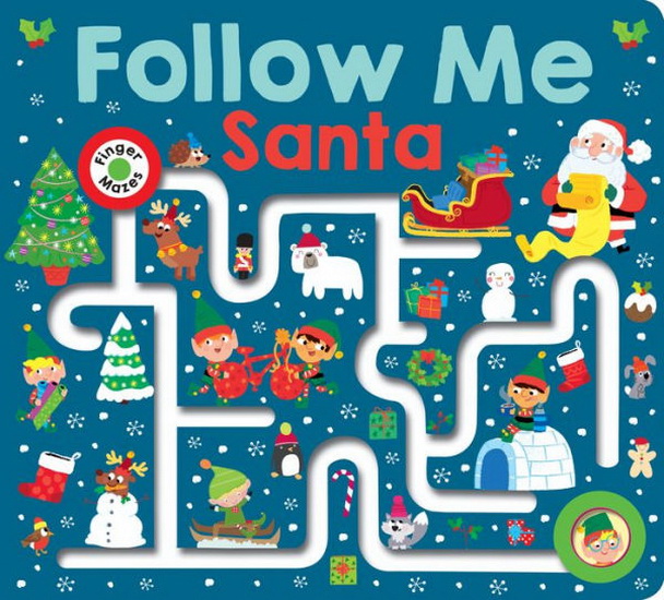 Maze Book: Follow Me Santa (large edition) - COLLECTIF