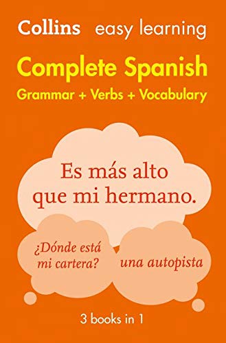 Collins Easy Learning Spanish : Easy Learning Complete Spanish Grammar, Verbs and Vocabulary - COLLECTIF