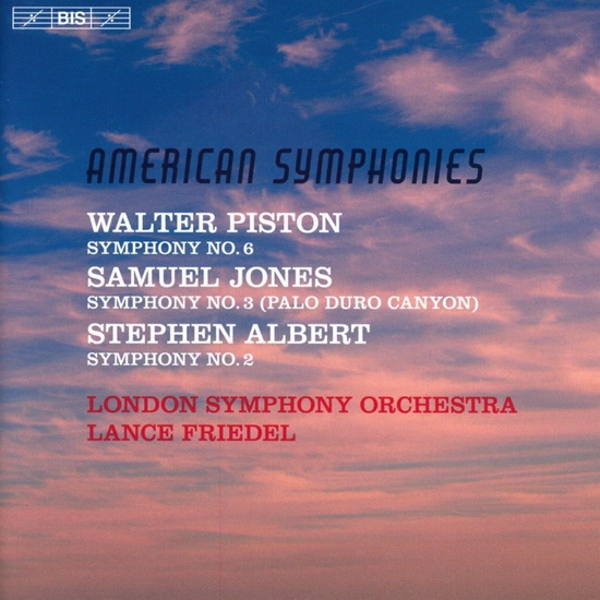 American Symphonies (SACD) - ALBERT - JONES - PISTON