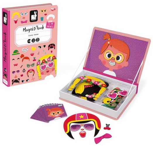Magnétibook Crazy faces Fille