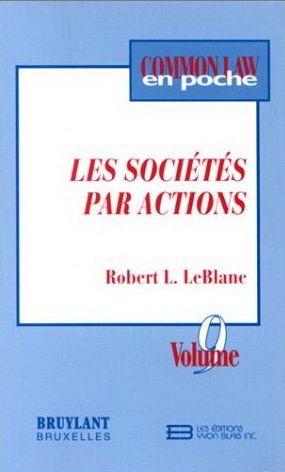 Les Sociétés par actions T.09 - LEBLANC T L