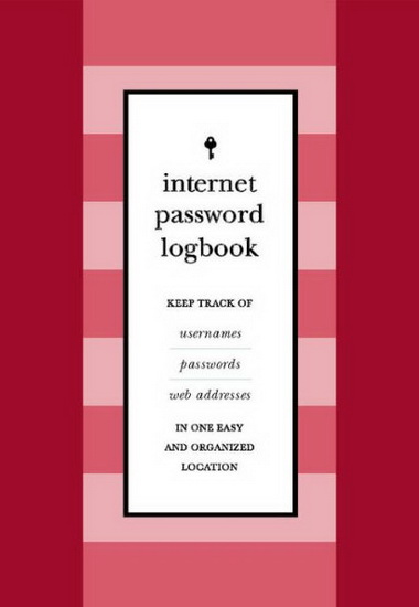 Internet Password Journal ( Red Leatherette ) - COLLECTIF