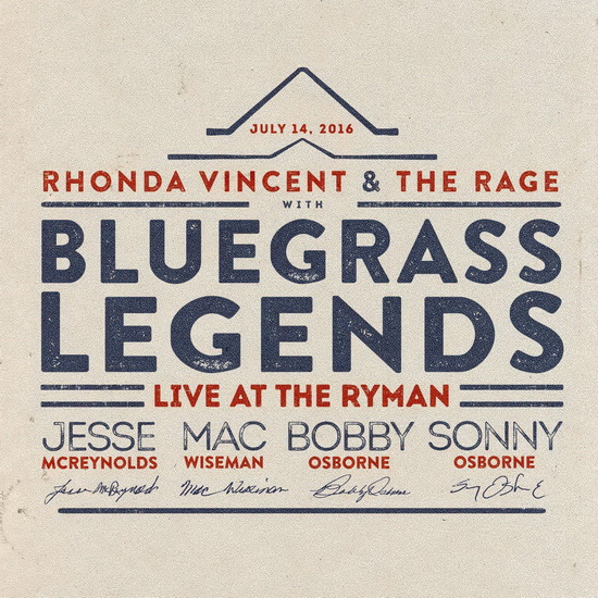 Live At The Ryman (Blu-Ray) - RHONDA & BLUEGRASS LEGENDS VINCENT