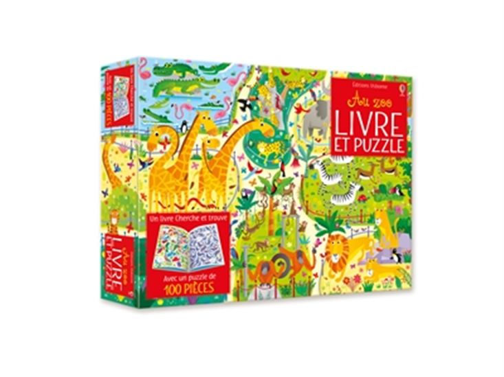 Au zoo : livre et puzzle - KIRSTEEN ROBSON - GARETH LUCAS